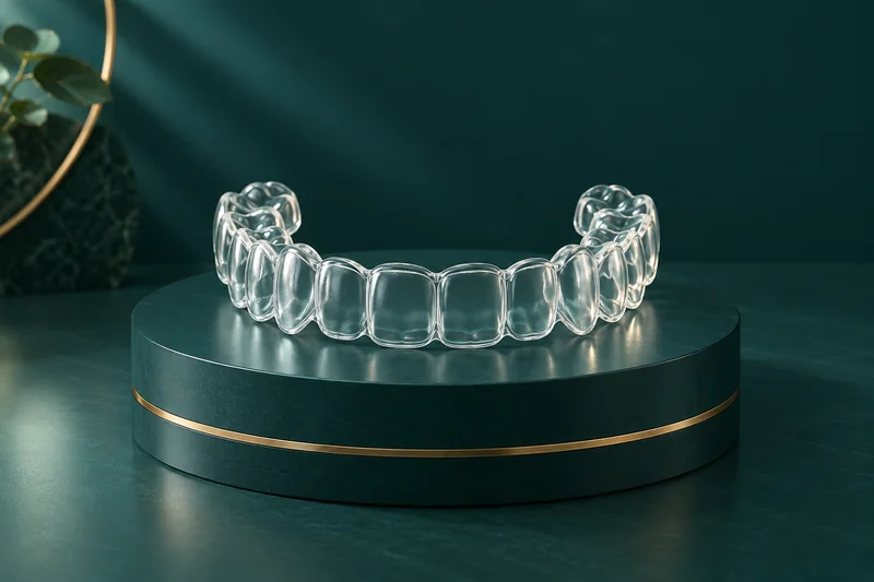 Transparent aligner representing orthodontic care